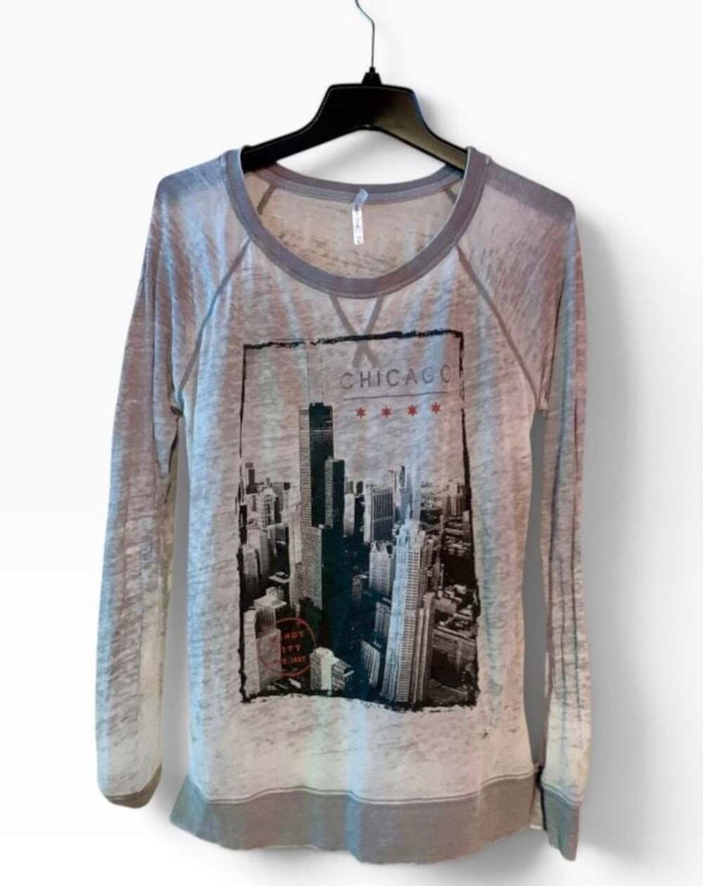 Unbranded Chicago Skyline Long Sleeve Shirt Size L
